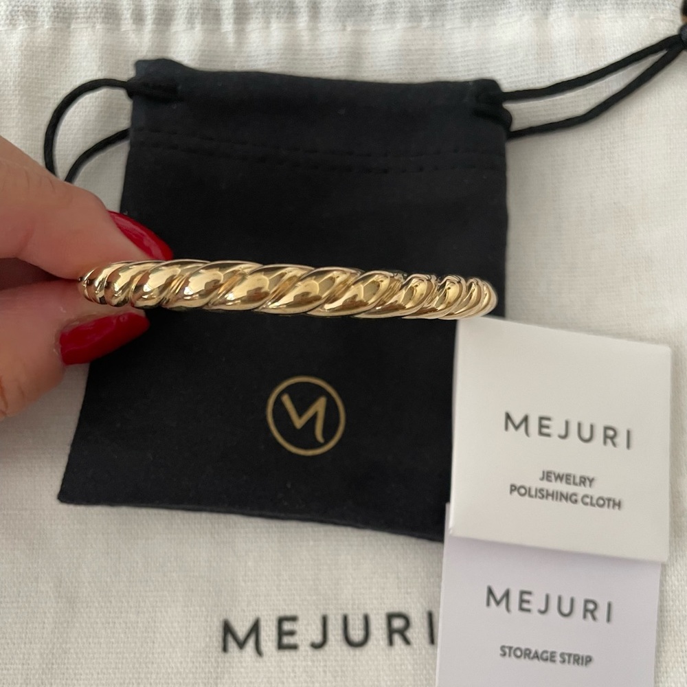 Mejuri Croissant Dome Cuff Bracelet EUC